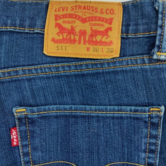 Levi's 511 Men's Slim Fit Regular Stretch Jeans W30 L30 - Picture 2 of 15